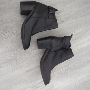 F&F Black Heeled Ankle Boots